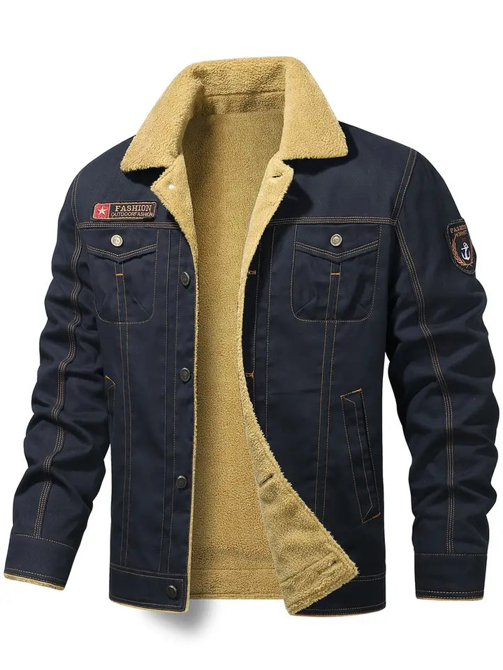 Made Gents | Valor Fleece Biker Jacket