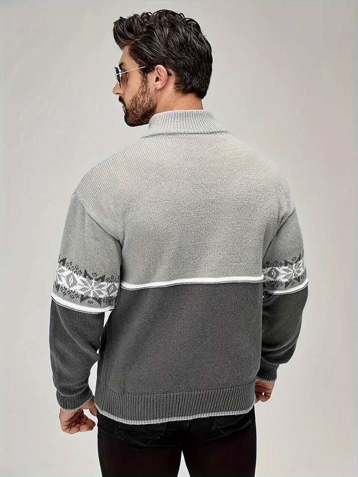 Made Gents | Oslo Nordic Zip Sweater