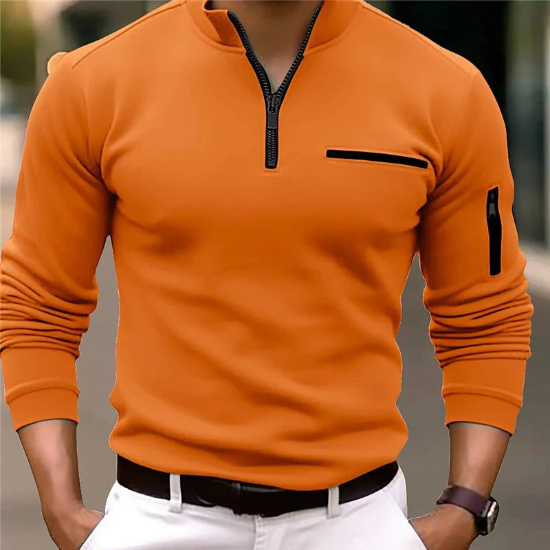 Made Gents | Luxe Quarter-Zip Polo